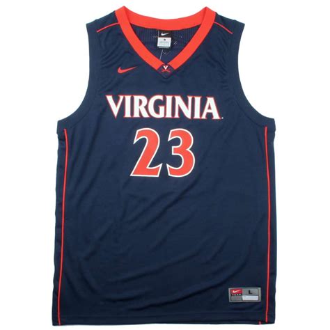 men's nike navy virginia cavaliers college replica basketball jersey|nike virginia gear.